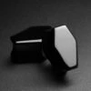 Black Onyx Double Flare Coffin Stone Plug -Stretch It Body Jewellery Black Onyx Coffin Plug