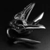 Regal Black PVD Bird Skull Ear Weight -Stretch It Body Jewellery Black Skull Ear Weight 2.0