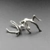 Dancing Figure 925 Silver Ear Cuff -Stretch It Body Jewellery Dancing Man Silver Ear Cuff