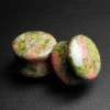 Unakite Double Flare Convex Stone Plug
