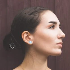 Opalite Single Flare Convex Plug 12 Opalite Single Flare Convex Plug -Stretch It Body Jewellery Georgie PLG STN 0004