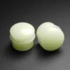 Glow In The Dark Glass Single Flare Convex Plug 1 Glow In The Dark Glass Single Flare Convex Plug -Stretch It Body Jewellery Glow Glass Single Flare