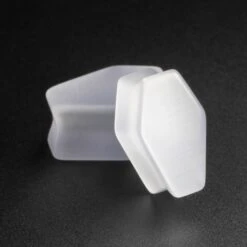 Grey Cat's Eye Double Flare Coffin Plug