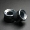 Hematite Double Flare Concave Stone Tunnel