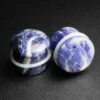 Sodalite Single Flare Convex Stone Plug -Stretch It Body Jewellery Sodalite Single Flare Plug