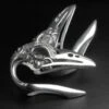 Regal Bird Skull Surgical Steel Ear Weight 1 Regal Bird Skull Surgical Steel Ear Weight -Stretch It Body Jewellery Steel Bird Skull Ear Weight 2.0