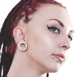 Titanium Single Flare Dead Stretching Tunnel -Stretch It Body Jewellery Steel Dead Stretching Plugs Model 21