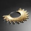 Gold Plated Sunbeam Plug Hoops 2 Gold Plated Sunbeam Plug Hoops -Stretch It Body Jewellery Sunbeam Hoops