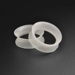 Monochrome Silicone Double Flare Tunnel Bundle 12 Monochrome Silicone Double Flare Tunnel Bundle -Stretch It Body Jewellery TUN SIL 0003