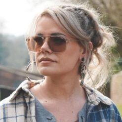 Barbed Wire Antique Silver Plug Hoops -Stretch It Body Jewellery barbed wire antique silver plug hoops model shot