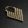 Beaded Arrowhead Brass Plug Hoops -Stretch It Body Jewellery beaded arrowhead brass plug hoops