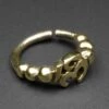 Beaded Om Mani Brass Seamless Nose Ring -Stretch It Body Jewellery beaded om mani brass seamless nose ring