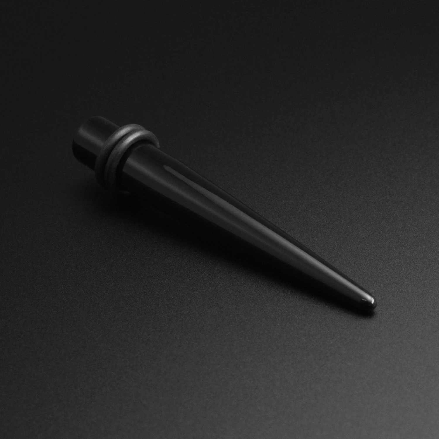 Black Acrylic Taper 3 Black Acrylic Taper