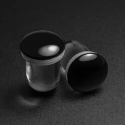 Black Glass Dead Stretching Kit 12 Black Glass Dead Stretching Kit -Stretch It Body Jewellery black glass dead stretching plug large