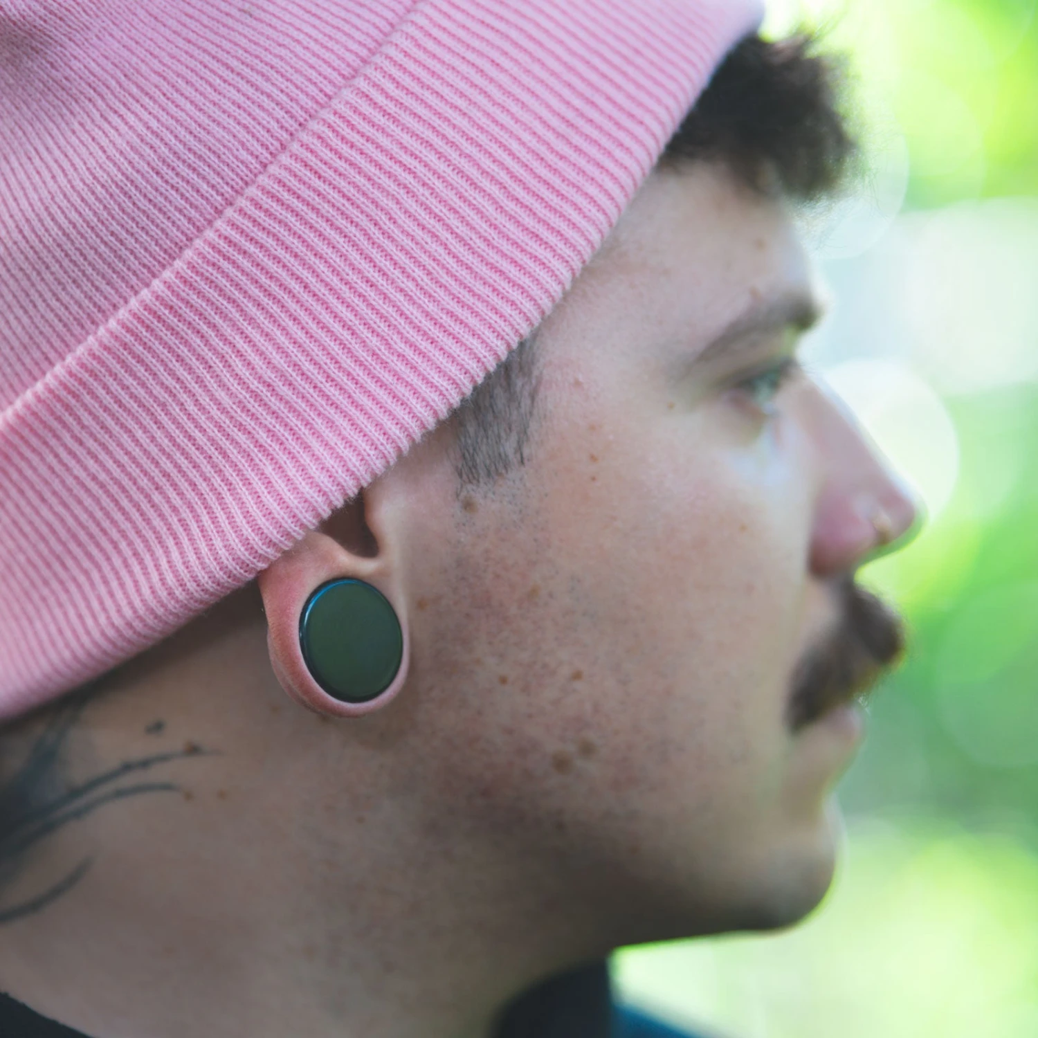 Black Onyx Double Flare Stone Plug 4 Black Onyx Double Flare Stone Plug - Image 2