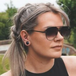 Single Flare Stone Plug Favourites Bundle -Stretch It Body Jewellery black onyx single flare convex stone plug model shot 6ae40b8a 4d02 43c8 a84d 6a33ea6c1d6d