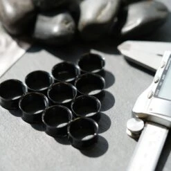 Stretch It Body Jewellery -Stretch It Body Jewellery black pvd double flare tunnel group shot