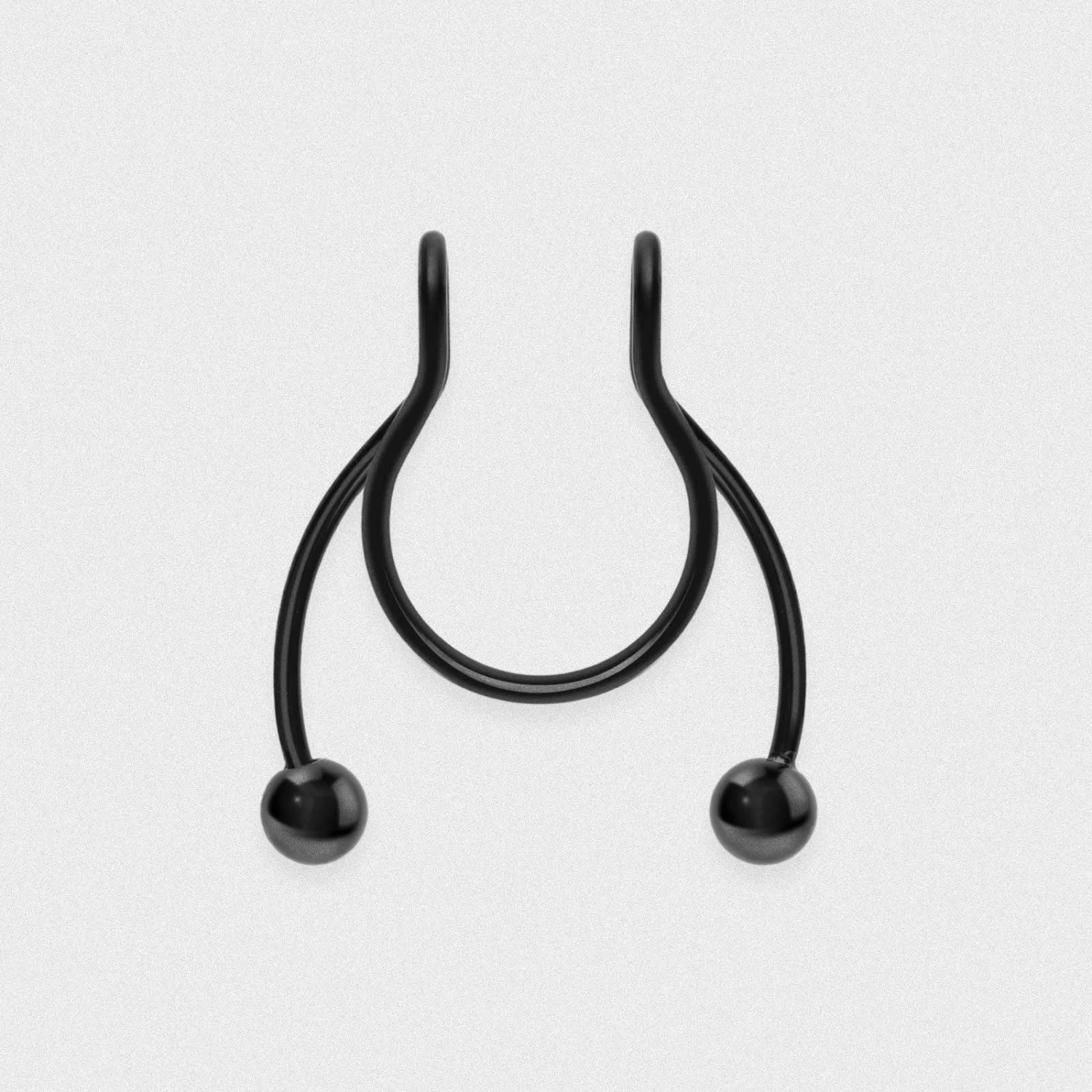 Black PVD Fake Septum Ring 3 Black PVD Fake Septum Ring