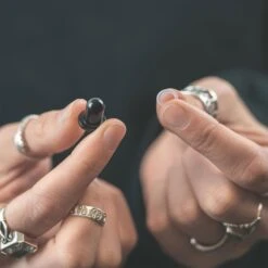 Black PVD Dead Stretching Kit 9 Black PVD Dead Stretching Kit -Stretch It Body Jewellery black pvd single flare dead stretching plug model shot 1