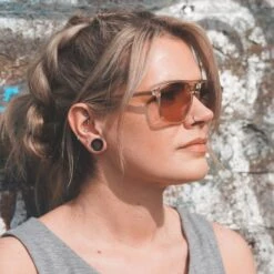 Monochrome Silicone Double Flare Tunnel Bundle -Stretch It Body Jewellery black silicone double flare tunnel model shot 4d418f6d 40e0 4515 b41f 5154ad0bc097