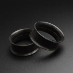 Monochrome Silicone Double Flare Tunnel Bundle -Stretch It Body Jewellery black thin silicone tunnel ae98465d ea75 46ff 901e 7011e4aebe26