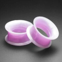 Blossom Pearl Silicone Double Flare Tunnel