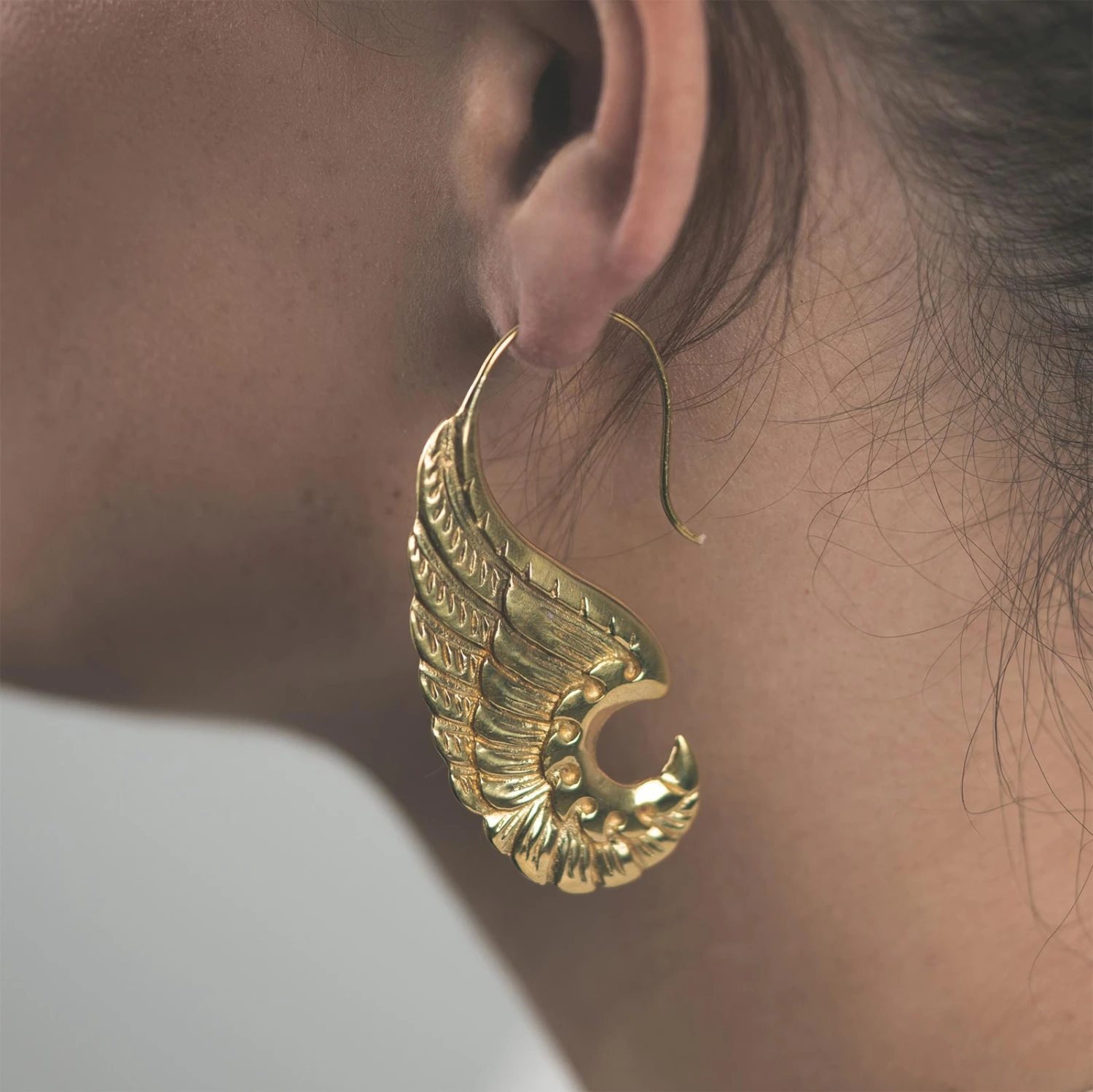 Brass Angel Wing Spiral 4 Brass Angel Wing Spiral - Image 2