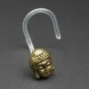 Buddha Brass & Bioplast Nose Stud (Nose Screw) 2 Buddha Brass & Bioplast Nose Stud (Nose Screw) -Stretch It Body Jewellery buddha brass bioplast nose stud