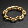 Cable Chain Hoop Gold PVD Magnetic Ear Weight
