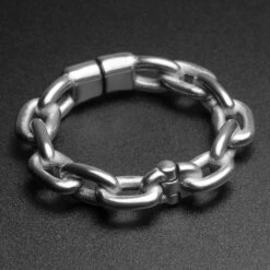 Cable Chain Hoop Steel Plated Brass Magnetic Ear Weight