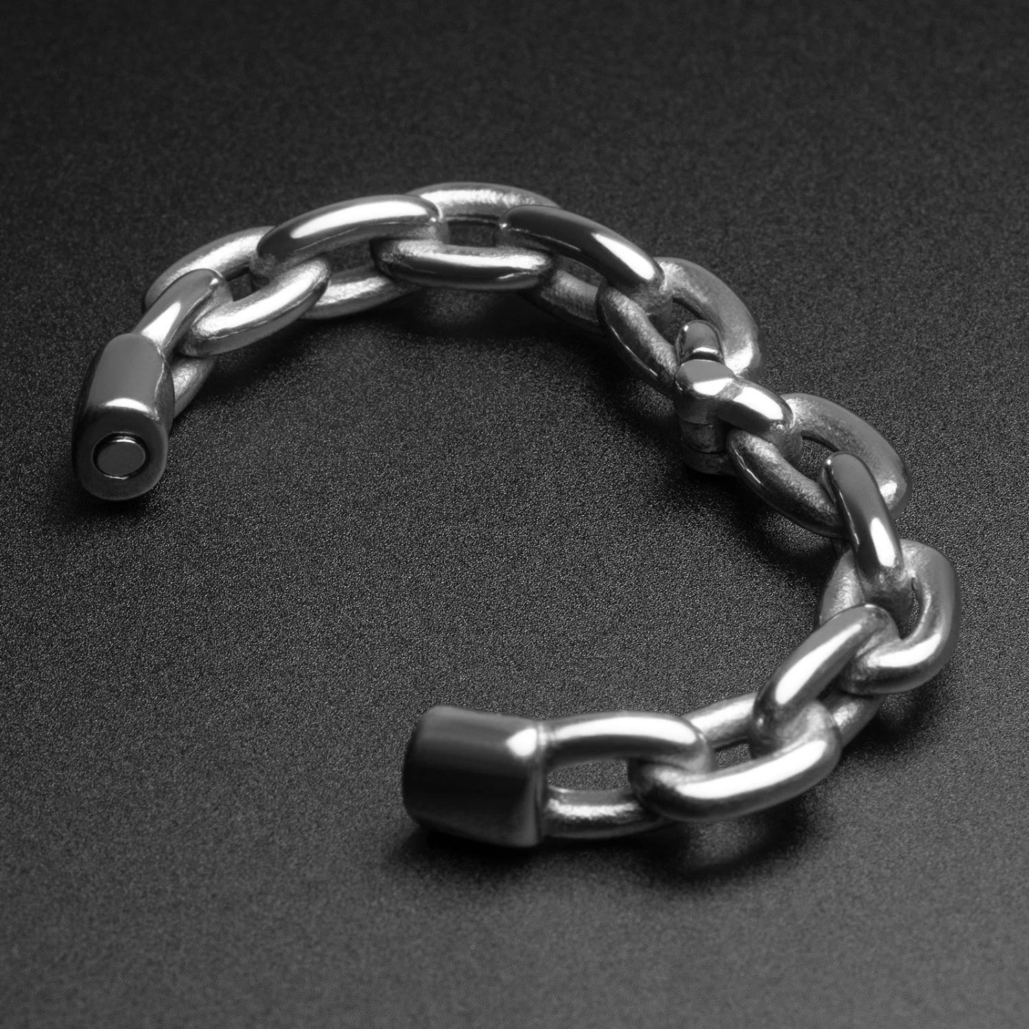Cable Chain Hoop Steel Plated Brass Magnetic Ear Weight 4 Cable Chain Hoop Steel Plated Brass Magnetic Ear Weight - Image 2