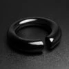 Circular Black PVD Surgical Steel Ear Weight -Stretch It Body Jewellery circular black pvd surgical steel ear weight