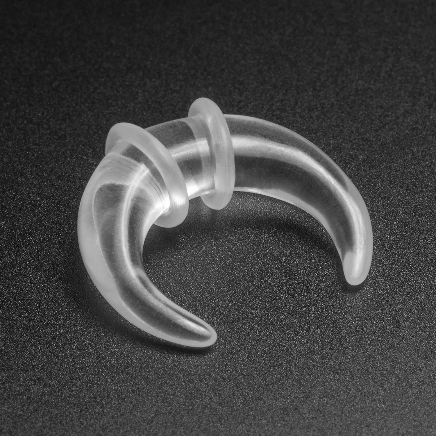 Clear Glass Pincher 3 Clear Glass Pincher