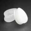 Cloudy Quartz Double Flare Teardrop Plug