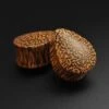 Coconut Wood Double Flare Convex Teardrop Plug -Stretch It Body Jewellery coconut wood double flare convex teardrop plug