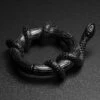 Coiled Snake Black PVD Magnetic Ear Weight -Stretch It Body Jewellery coiled snake black pvd magnetic ear weight