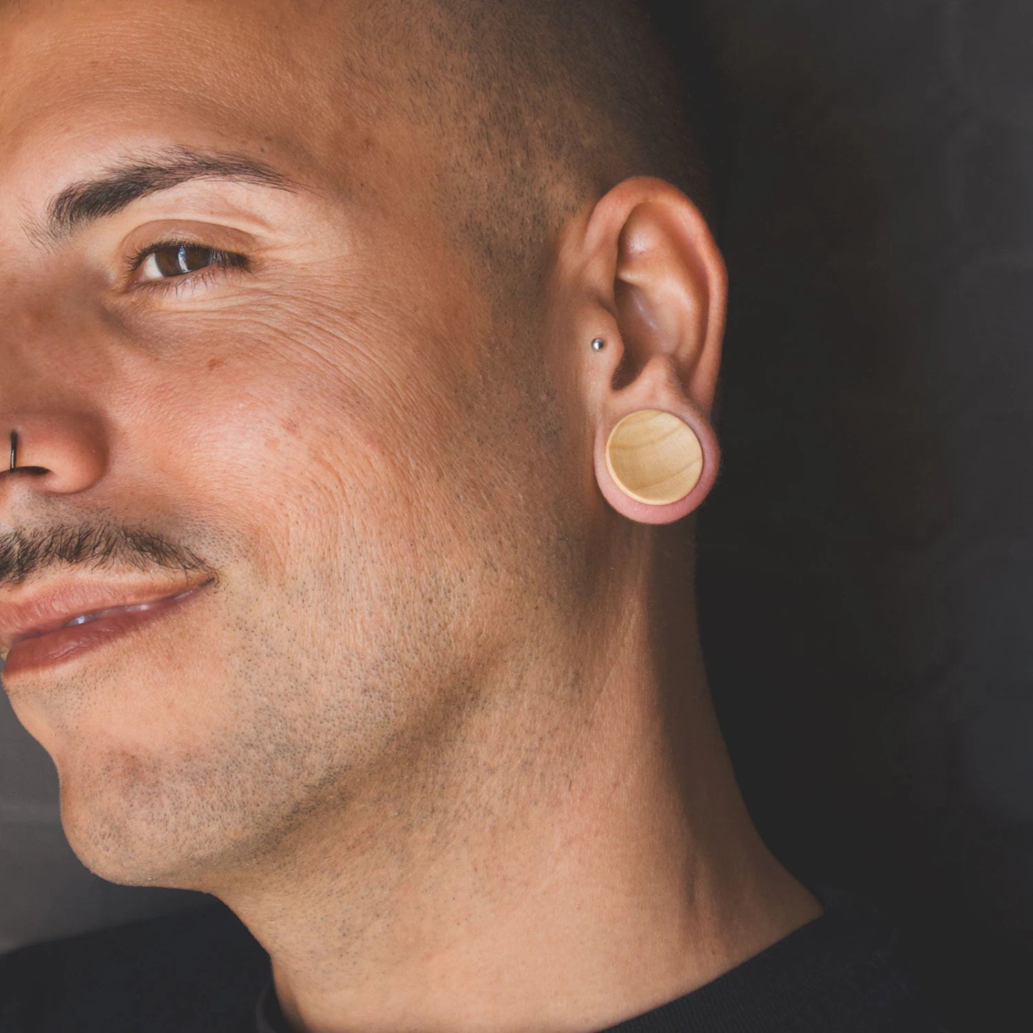 Crocodile Wood Double Flare Concave Plug 4 Crocodile Wood Double Flare Concave Plug - Image 2