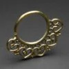 Curly Hearts Brass Seamless Septum Ring