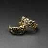 Decorative Floral Brass Ear Cuff -Stretch It Body Jewellery decorative floral brass ear cuff