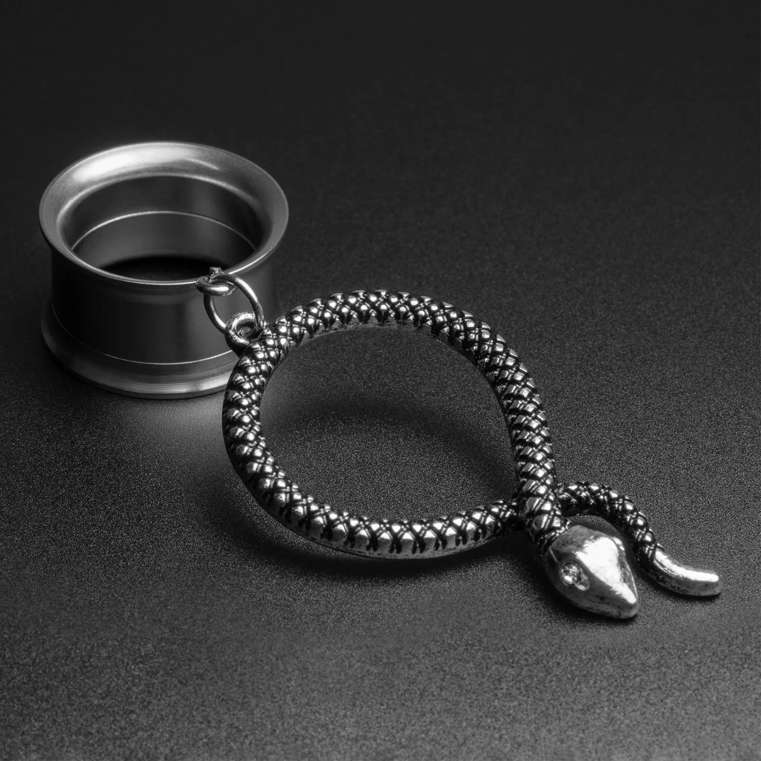 Design Your Own Dangles Black PVD Internally Threaded Double Flare Tunnels 7 Design Your Own Dangles Black PVD Internally Threaded Double Flare Tunnels - Image 5