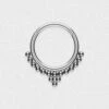 Dot Drop Titanium Septum Clicker -Stretch It Body Jewellery dot drop titanium septum clicker 1 web grey
