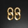 Double Cuban Link Gold PVD Magnetic Ear Weight