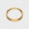 Double Pyramid Gold PVD Titanium Hinged Segment Ring 1 Double Pyramid Gold PVD Titanium Hinged Segment Ring -Stretch It Body Jewellery double pyramid gold pvd titanium hinged segment ring 1 web grey