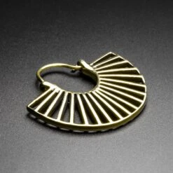 Emperor Kuzco Brass Plug Hoops