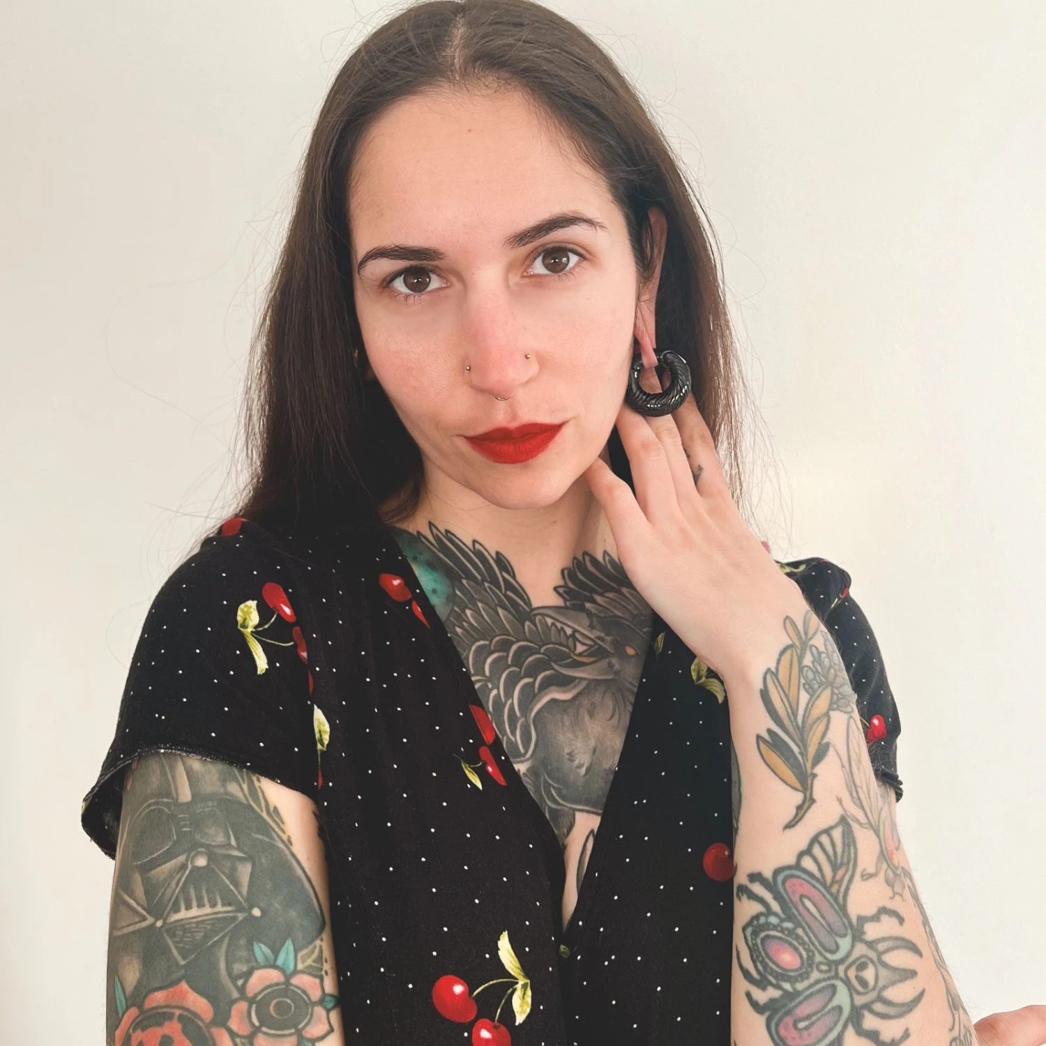 Engraved ID Print Black PVD Magnetic Ear Weight 5 Engraved ID Print Black PVD Magnetic Ear Weight - Image 3