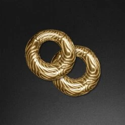 Engraved ID Print Gold PVD Magnetic Ear Weight