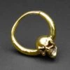 Evil Skull Brass Seamless Septum Ring 2 Evil Skull Brass Seamless Septum Ring -Stretch It Body Jewellery evil skull bras seamless ring