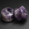 Faceted Amethyst Double Flare Plug 2 Faceted Amethyst Double Flare Plug -Stretch It Body Jewellery faceted amethyst double flare plug