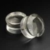 Faceted Glass Double Flare Plug -Stretch It Body Jewellery faceted glass flesh plug