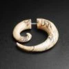 Tamarind Wood Fake Gauge Spiral 1 Tamarind Wood Fake Gauge Spiral -Stretch It Body Jewellery fake spiral gauge wood